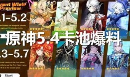 原神官方卡池爆料最新,新角色与限定武器即将登场！